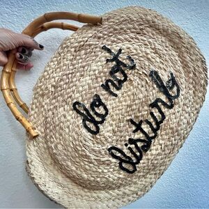 DO NOT DISTURB BOHO SEAGRASS LUXURY BAG